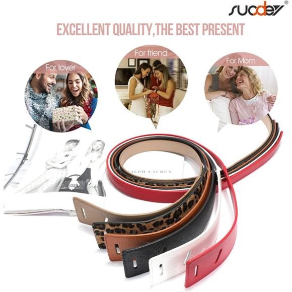 SUOSDEY Leather Belt for Dress, Tie a Knot Genuine Leather Waist Belt main image 6